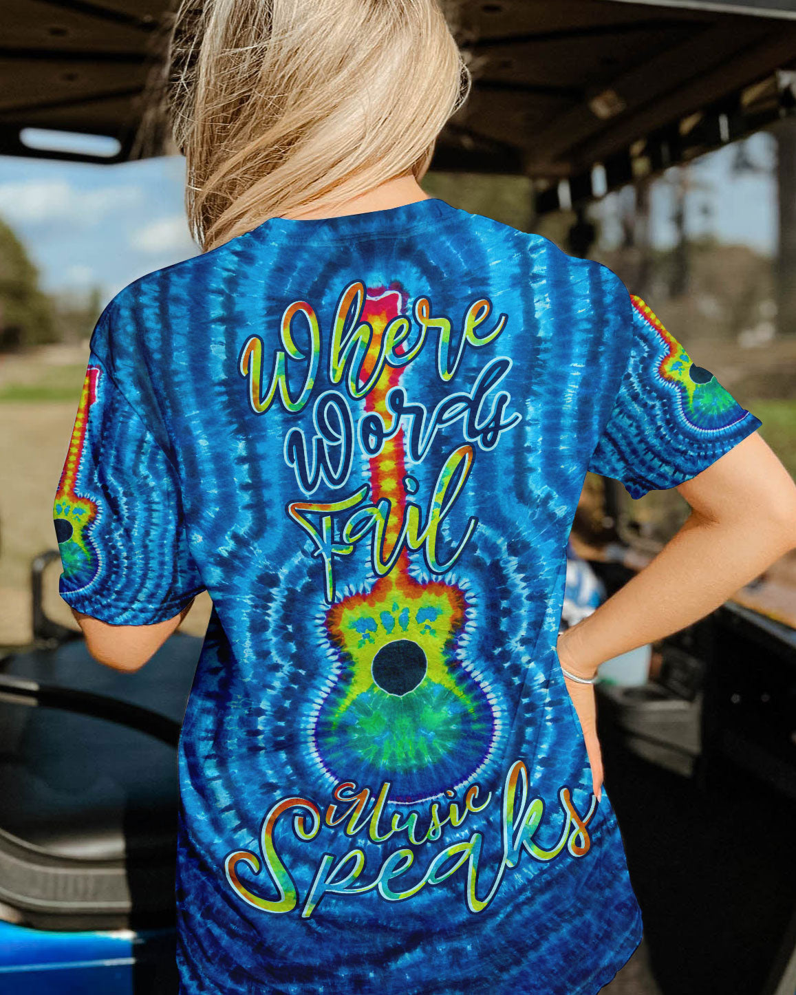 WHERE WORDS FAIL MUSIC SPEAKS GUITAR TIE DYE ALL OVER PRINT - TLNO2206234