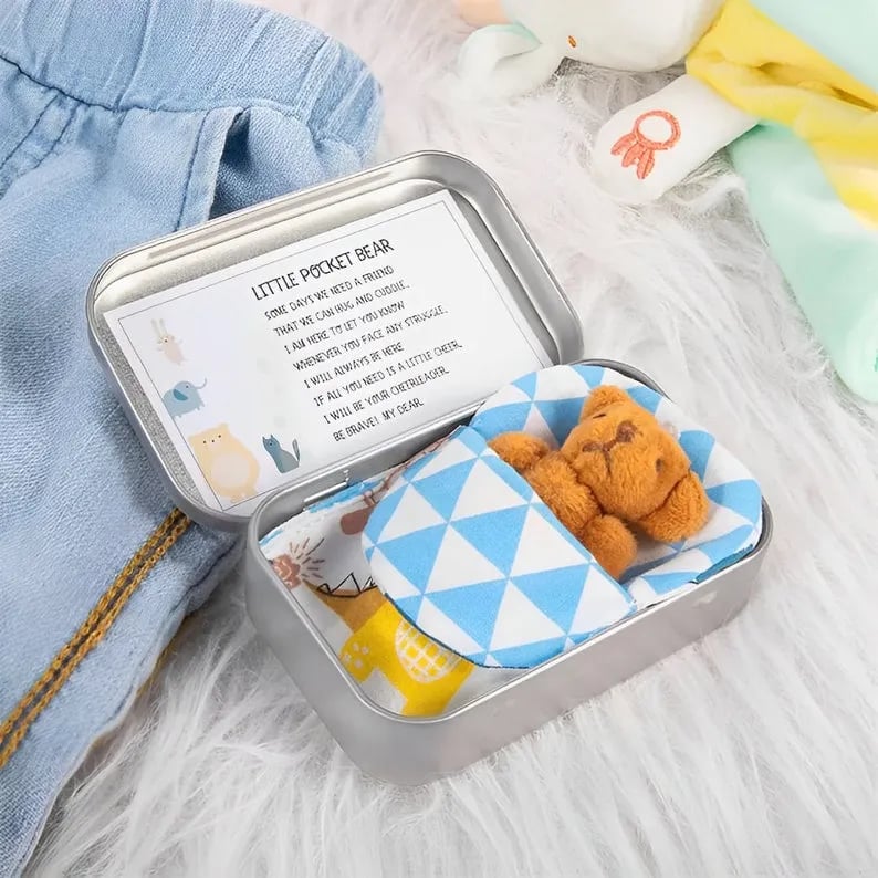 🧸Little Pocket Bear with Tin Box