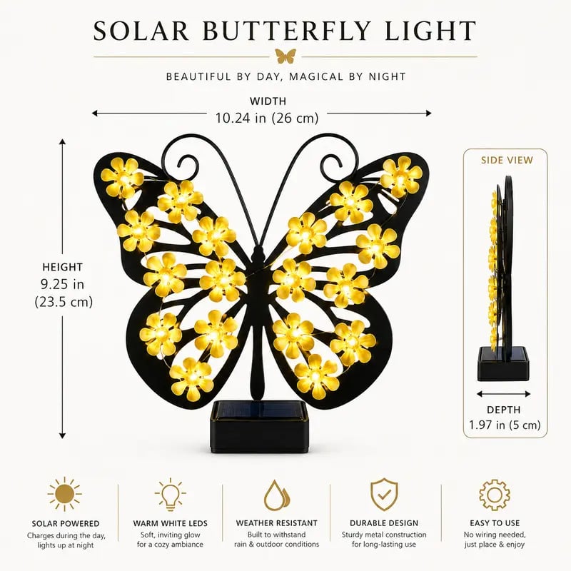 🦋Solar Butterfly Garden Light