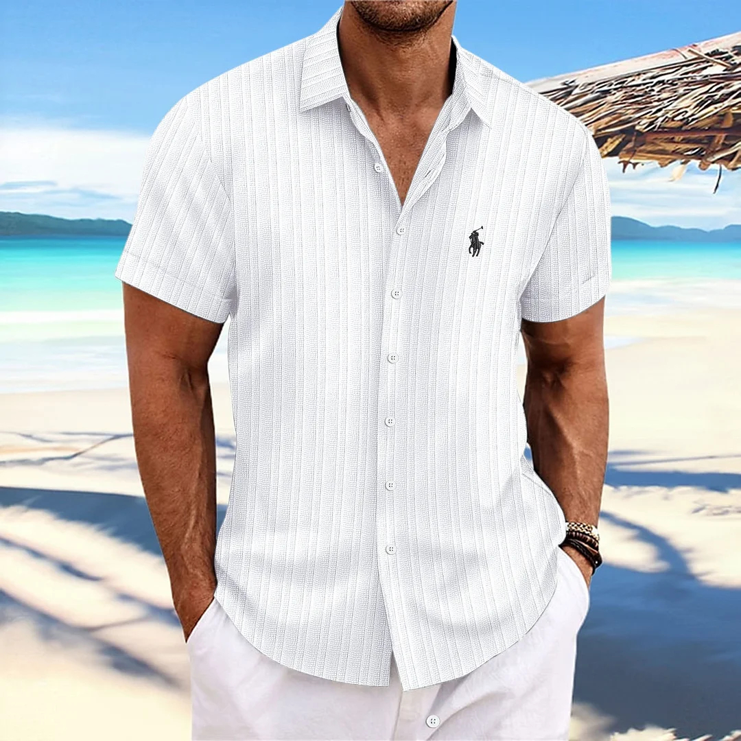 Visenoya Men's Cotton And Linen Comfortable Shirt