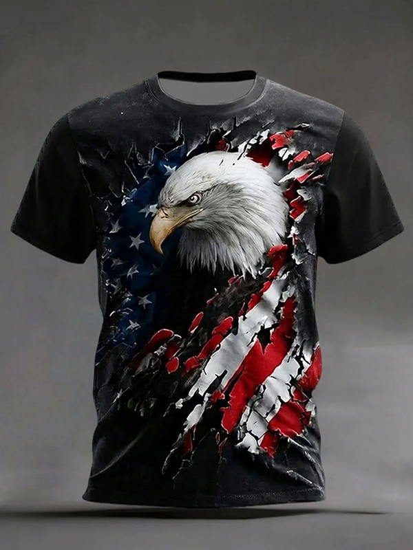 Men's American Eagle Print Casual T-Shirt