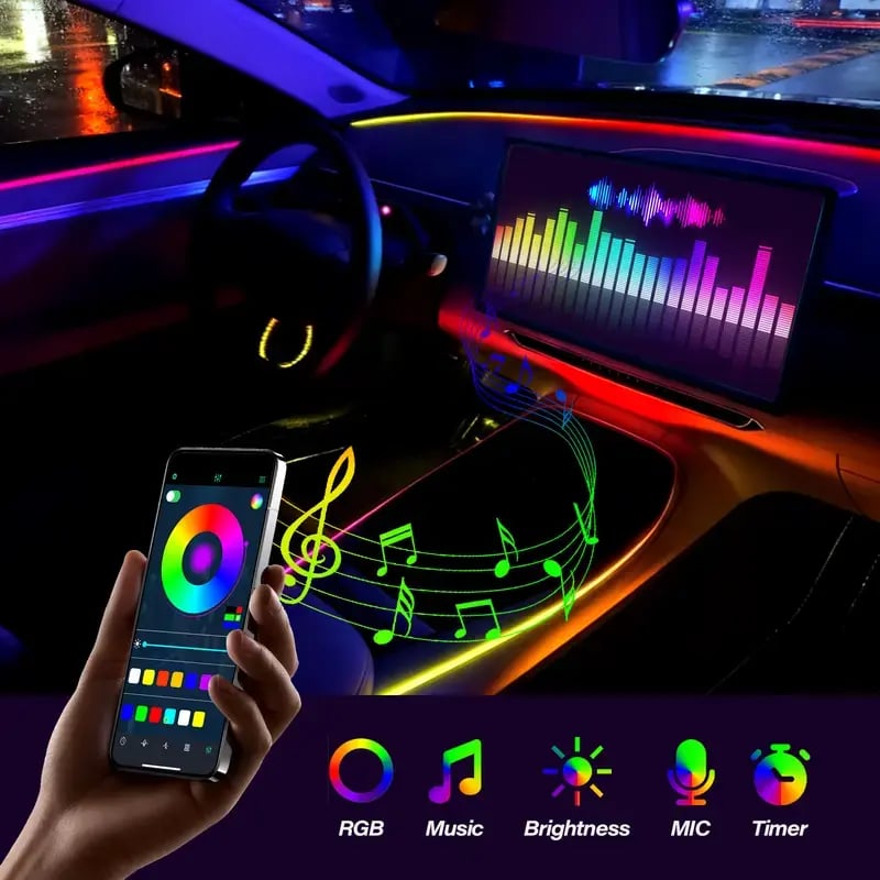 🔥Hot Sale 49% OFF🚘Intelligent LED In-Car Ambient Lighting