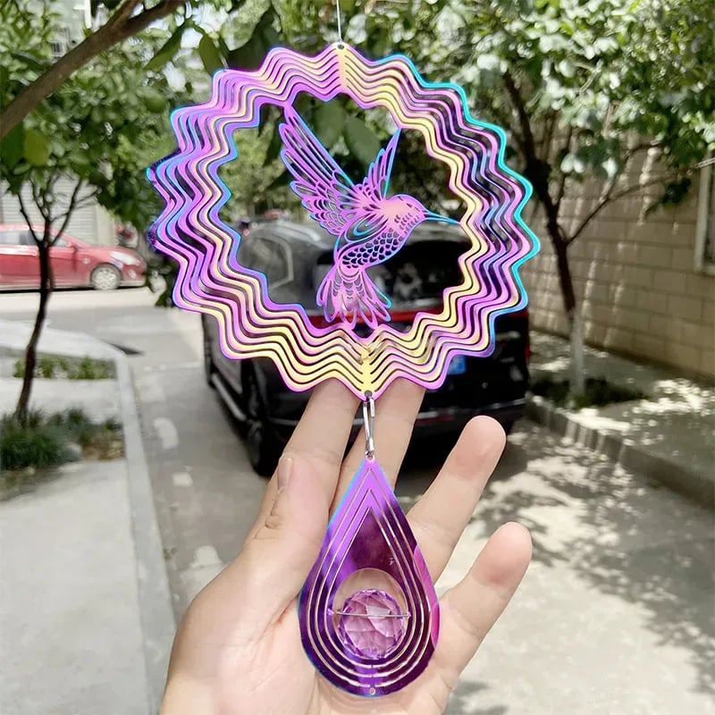🔥LAST DAY 50% OFF - ✨🌈Colorful Rotating Wind wheel Pendant✨