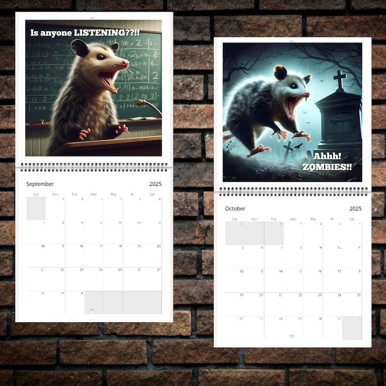 2025 Screaming Possum Calendar