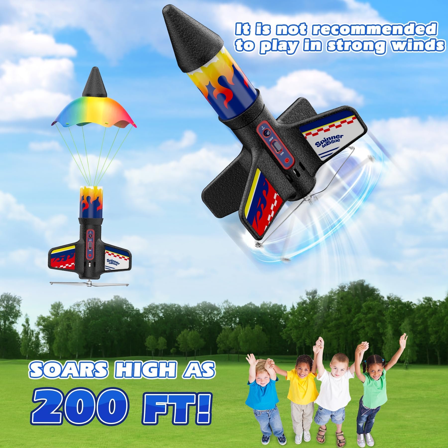 🔥Limited-time discount of 49%🔥Electric Self-Launching Rocket Toy 🚀