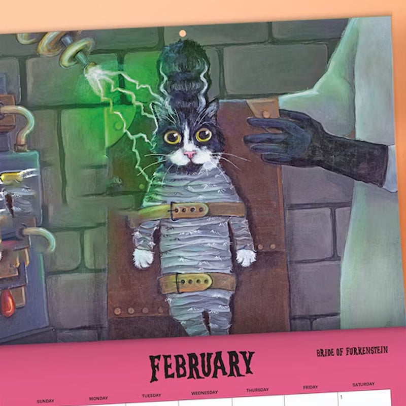 🔥LAST DAY SALE 50% OFF - 🐱Scaredy Cats 2025 Monthly Calendar