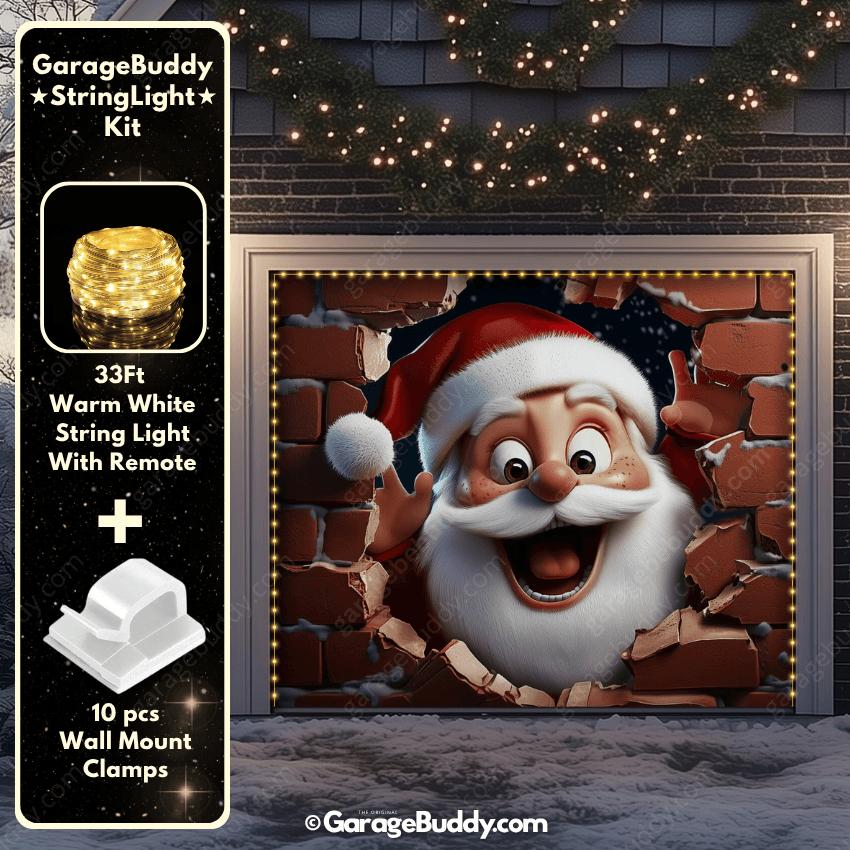 Garage Buddy | Santa's Surprise | Christmas Garage Door Cover