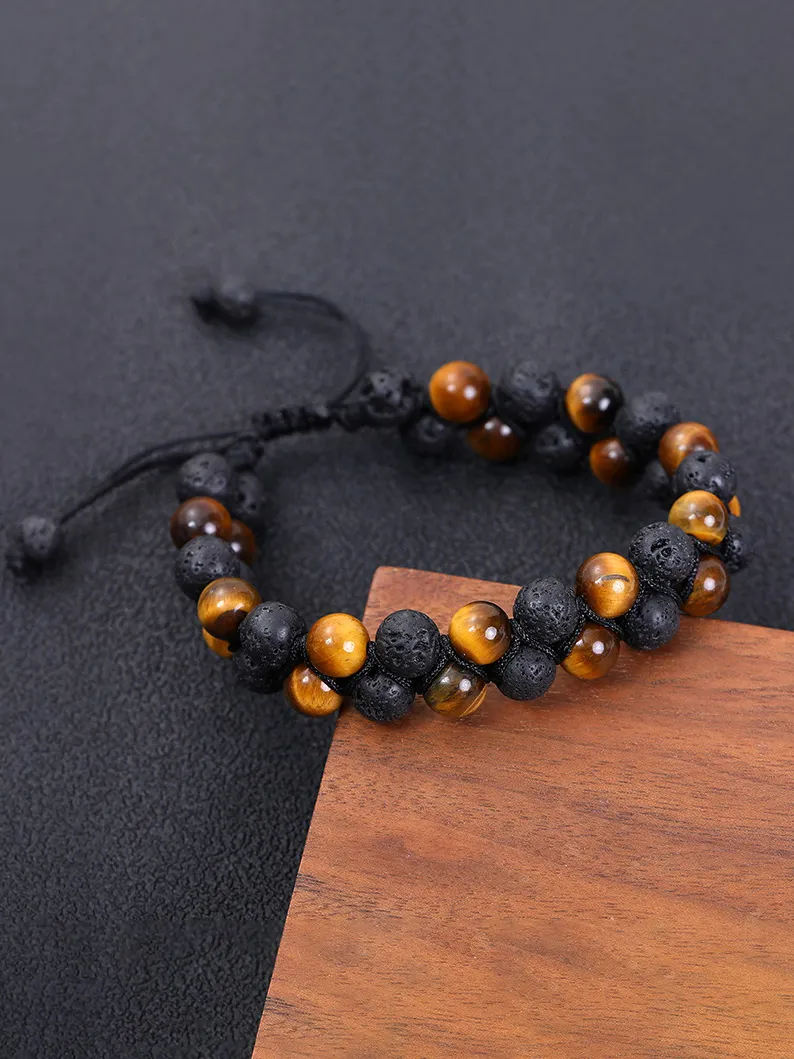 Vintage Multiple Rows Beaded   Protection Bracelet