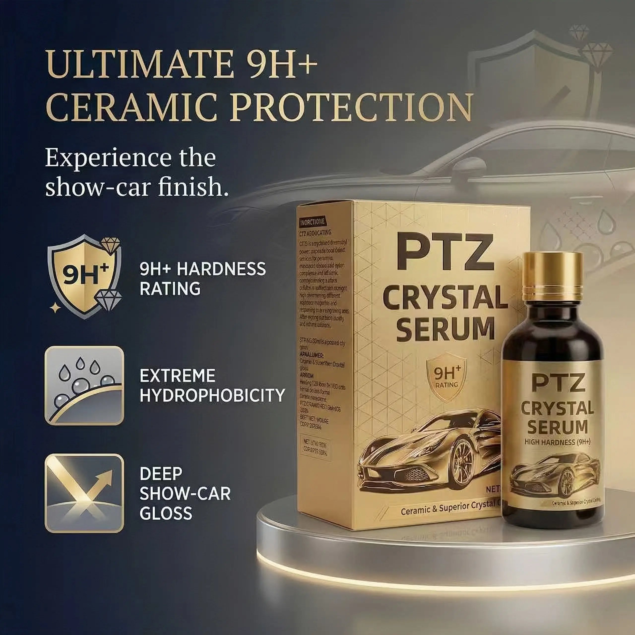 🔥Last Day 49% OFF - Crystal Serum – 9h Professional Ceramic Coating For Car Paint, Gloss & Protection
