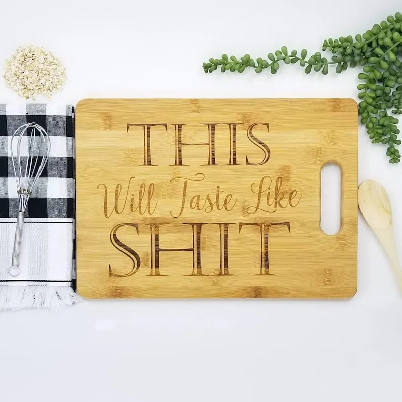🔥LAST DAY 50% OFF - 🎁Chop Chop Bitch - Funny Cutting Board🤣