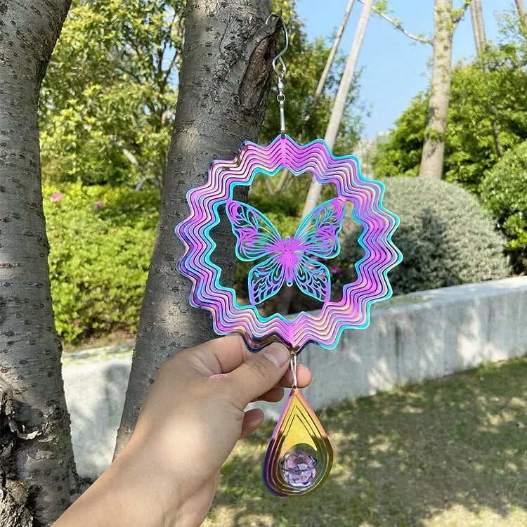 🔥LAST DAY 50% OFF - ✨🌈Colorful Rotating Wind wheel Pendant✨