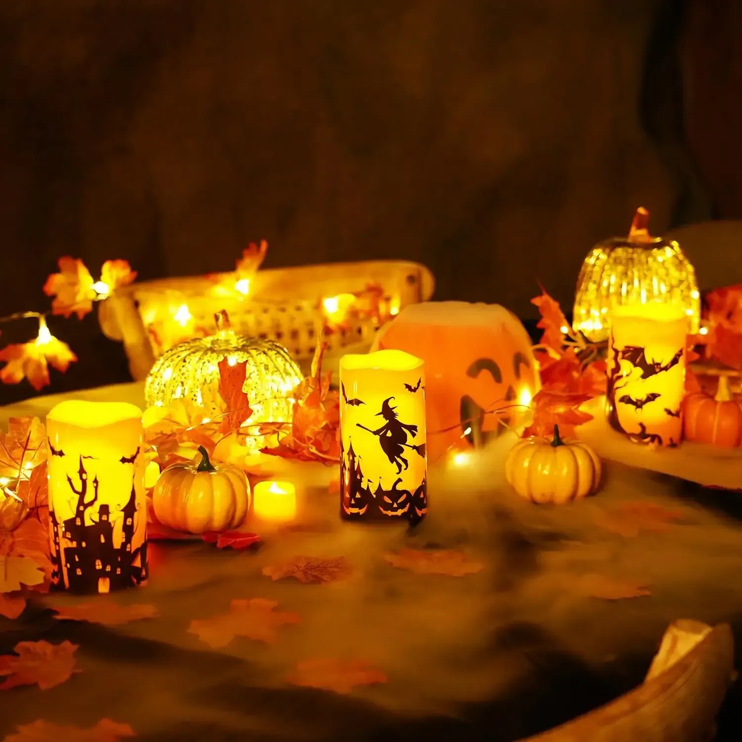 🎃Halloween Pre-sale🎃3PCS Halloween Candles with Remote Timers