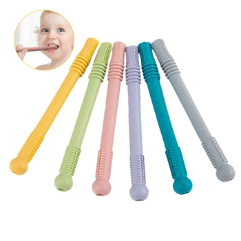 Baby Teether Silicone Hollow Teething Tube