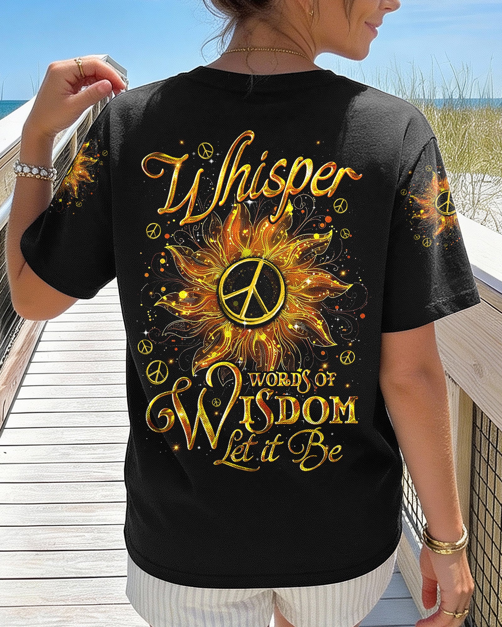 WHISPER WORDS OF WISDOM LET IT BE SUNFLOWER ALL OVER PRINT - TYQY0502262