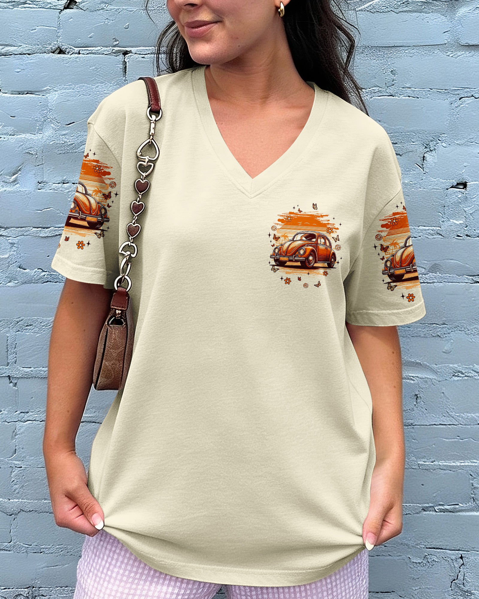RUNNING AGAINST THE WIND RETRO CAR ALL OVER PRINT  - TLNT2003262