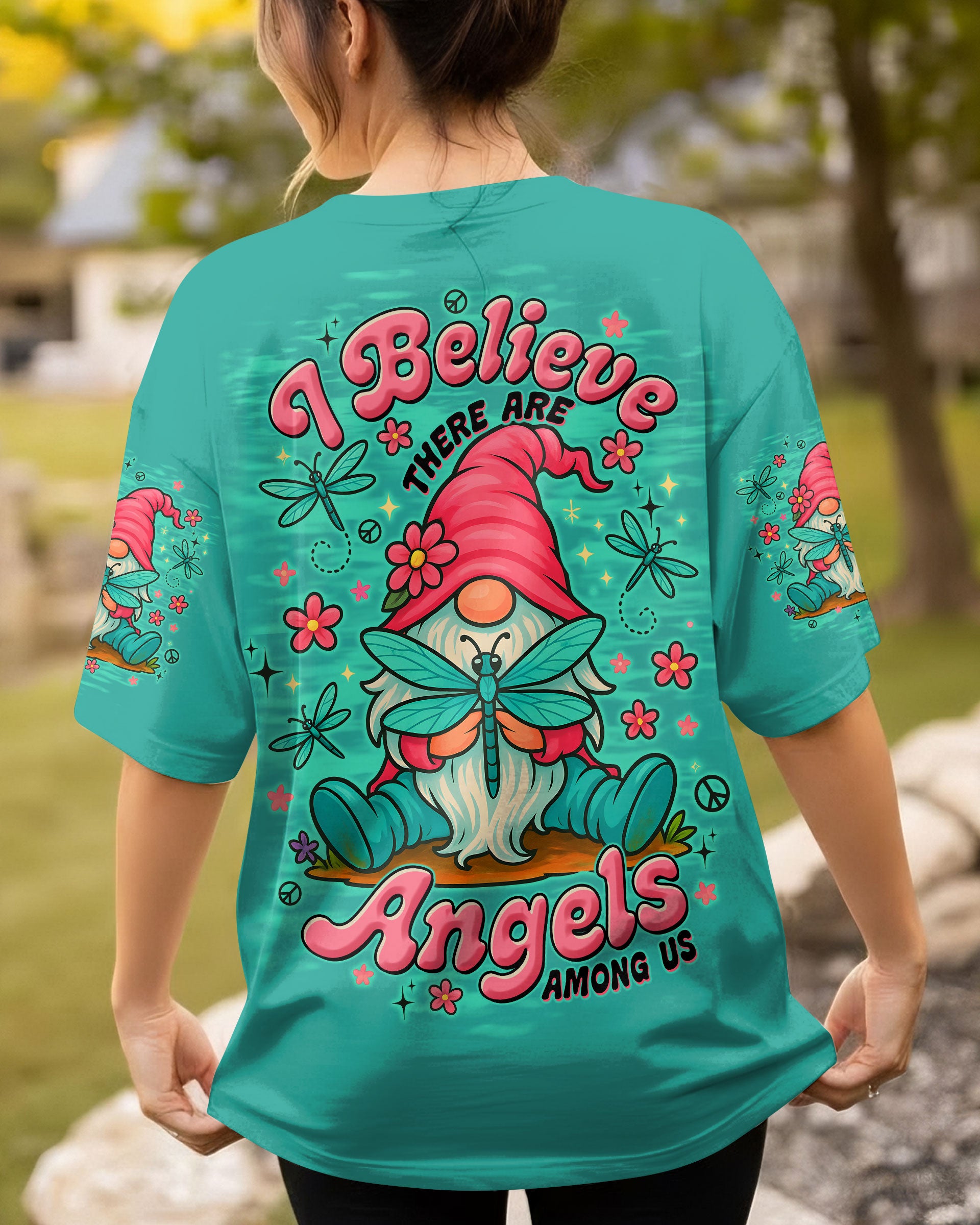 I BELIEVE THERE ARE ANGELS AMONG US GNOME ALL OVER PRINT - TLTW2411251