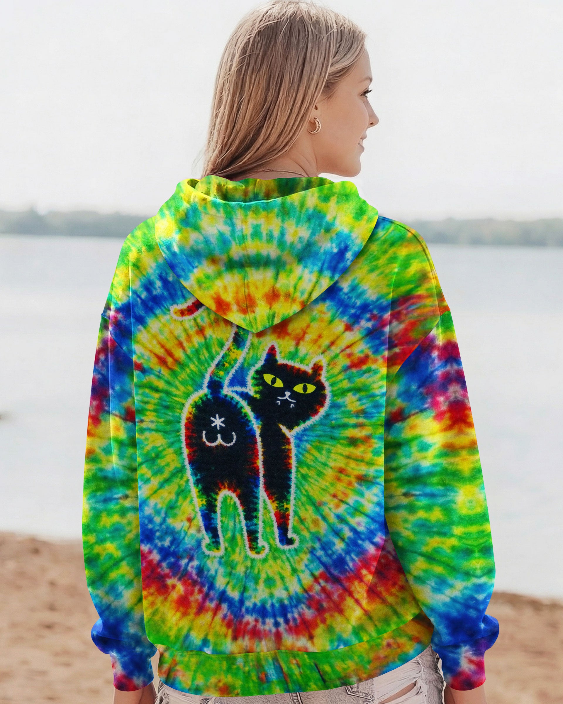 FUNNY CAT SWIRL PATTERN ALL OVER PRINT - TLNT2312253