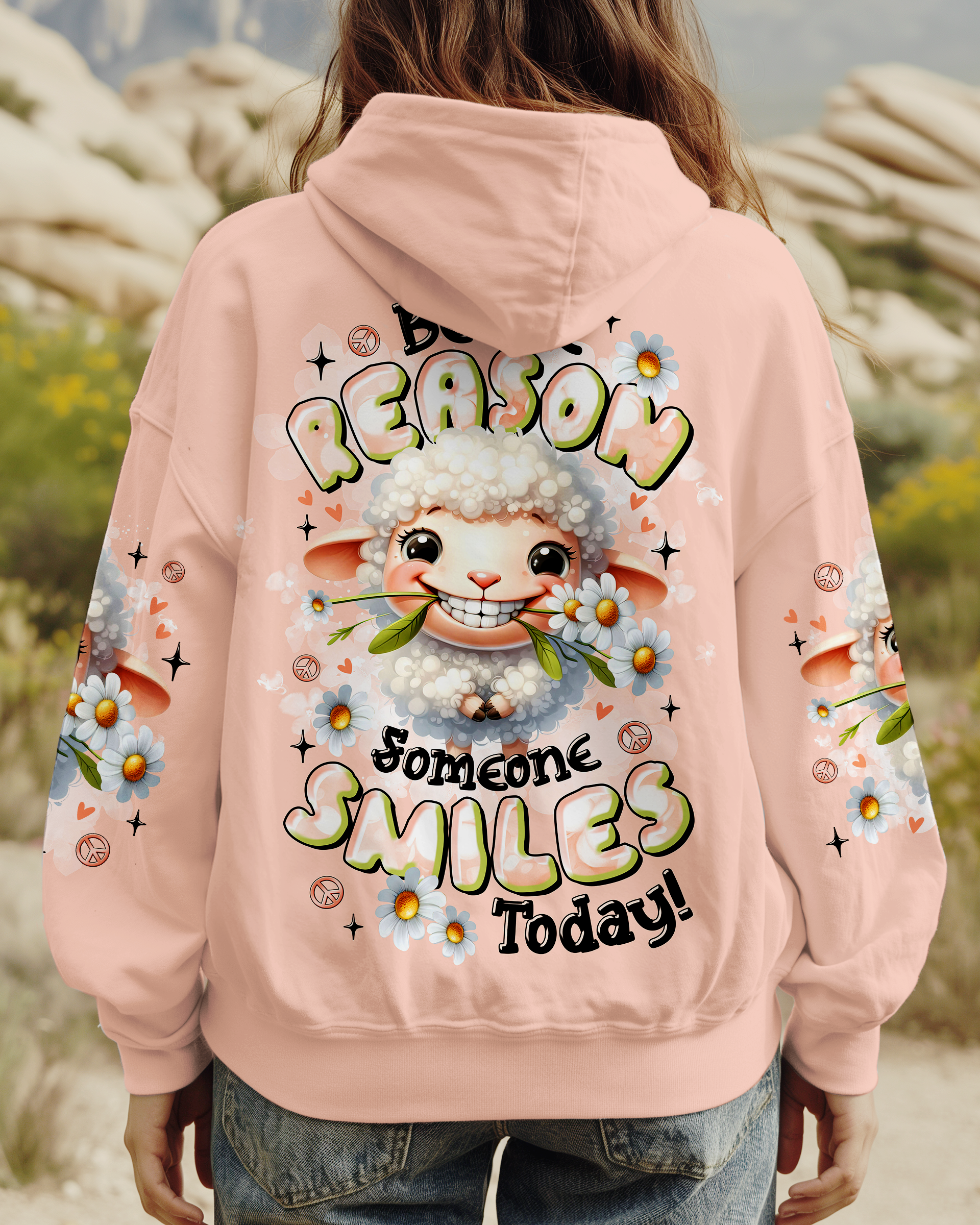 BE THE REASON SOMEONE SMILES TODAY SHEEP ALL OVER PRINT  - TLTR1407253