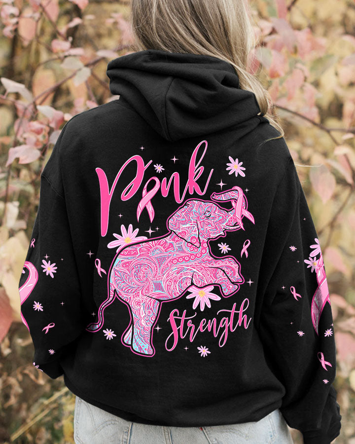 PINK STRENGTH ELEPHANT ALL OVER PRINT - TLTW0808232