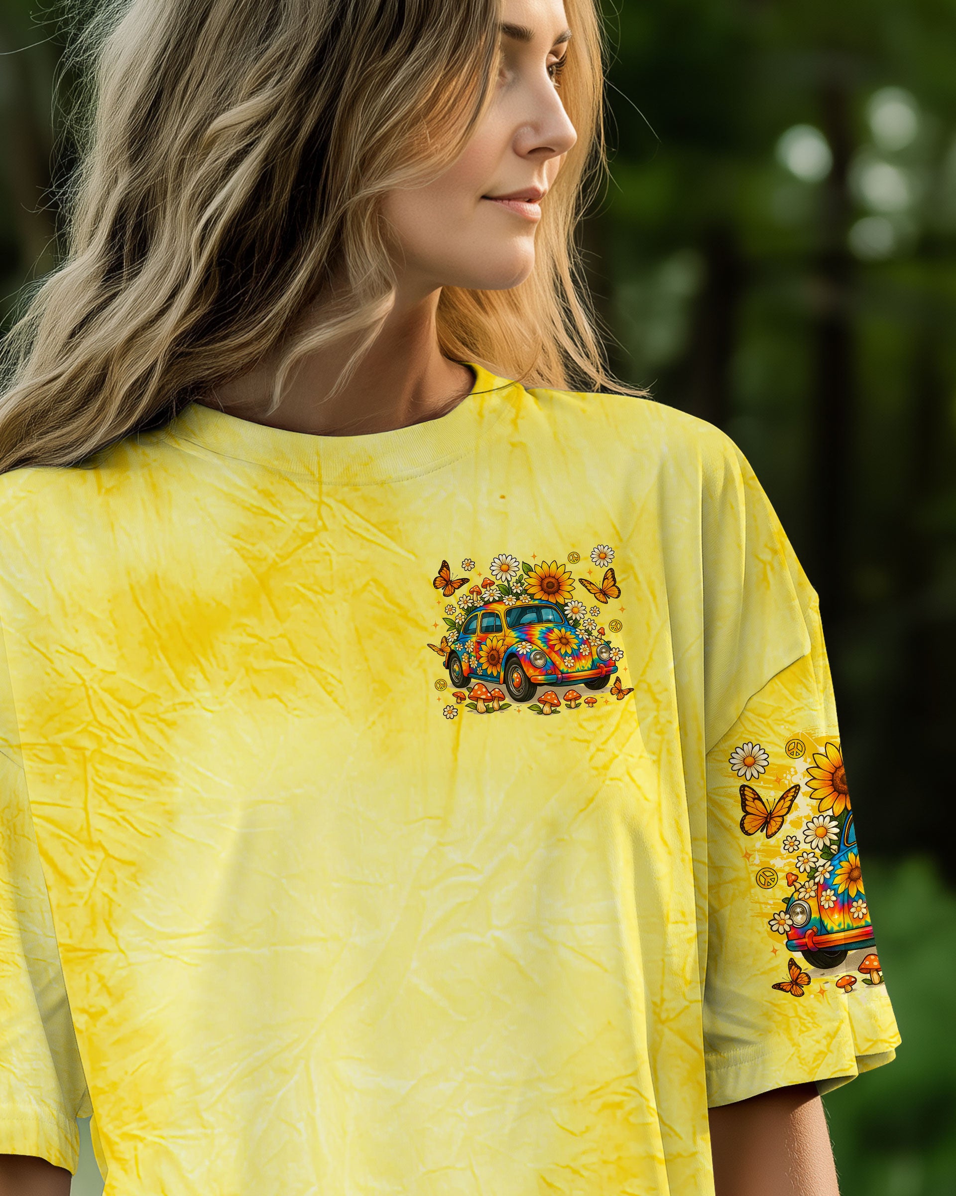 RUNNING AGAINST THE WIND CAR TIE DYE ALL OVER PRINT - TLTR1009252