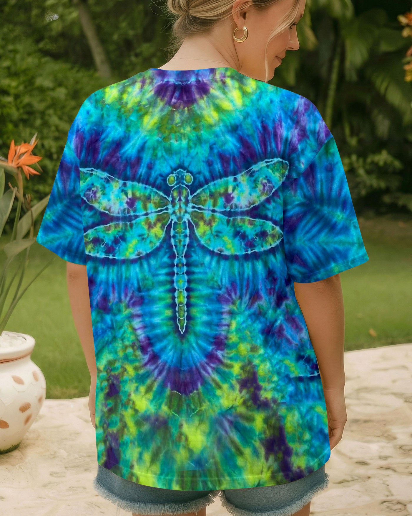 HIPPIE DRAGONFLY  SWIRL ALL OVER PRINT - TLHN0704262