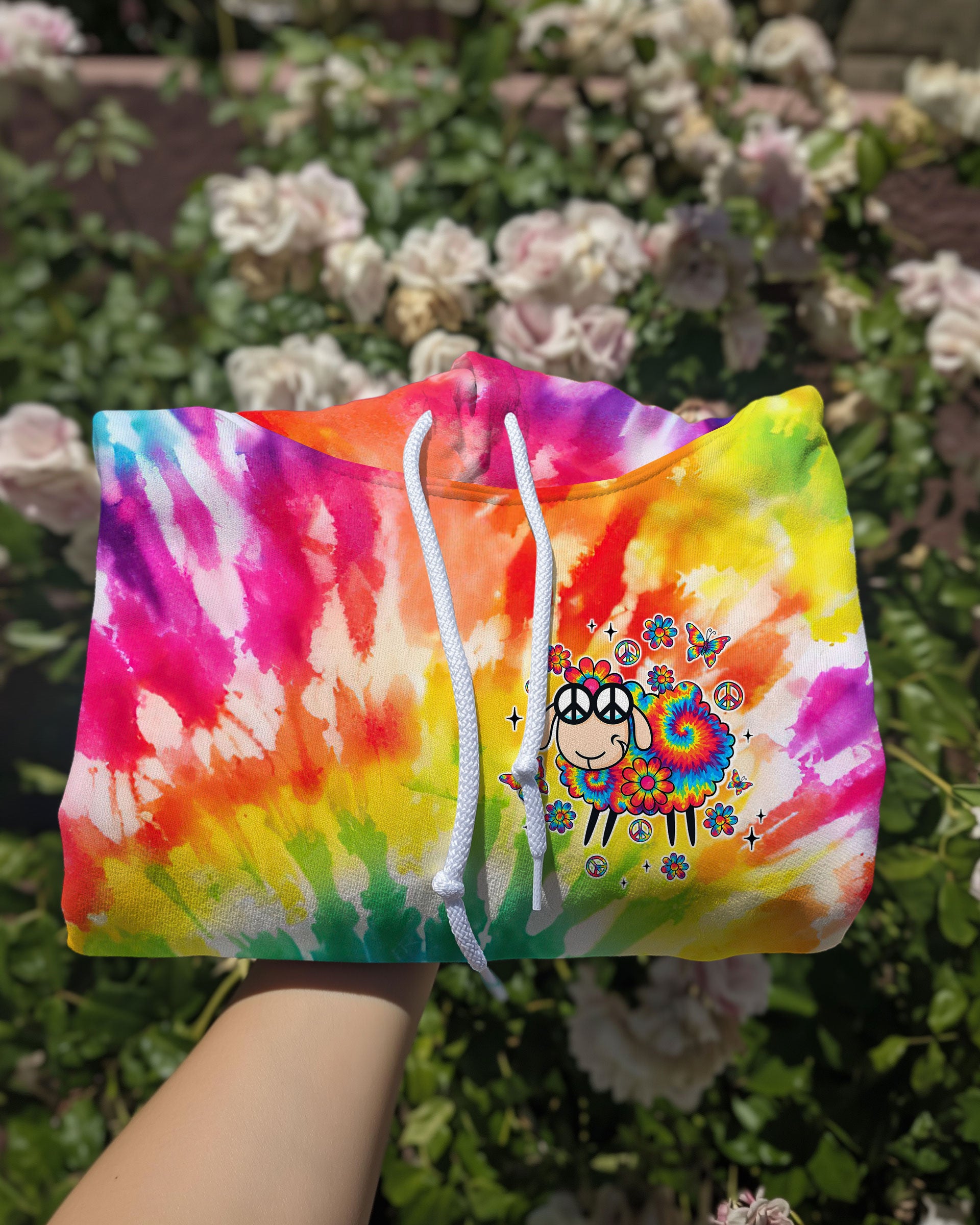 I PREFER TIE DYE AND CHAOS SHEEP TIE DYE ALL OVER PRINT - TLTW0909252