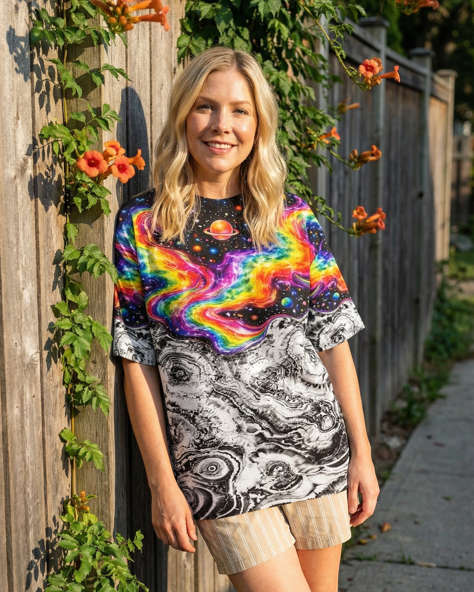 SCRATCHING CAT GALAXY ALL OVER PRINT - KMTM1201261