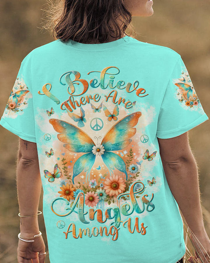 I BELIEVE THERE ARE ANGELS AMONG US BUTTERFLY ALL OVER PRINT - TLTW2812232