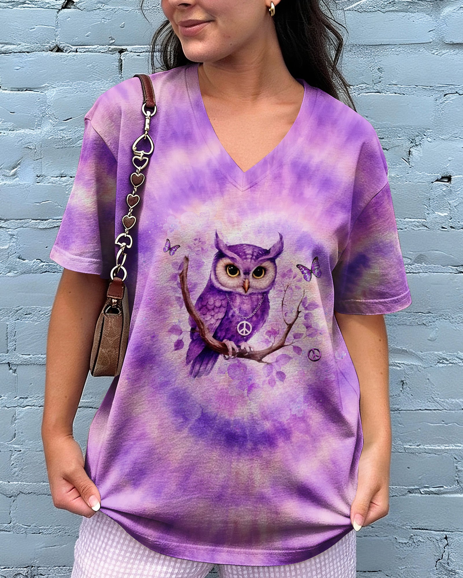 WHISPER WORDS OF WISDOM LET IT BE OWL ALL OVER PRINT - YHHG2702261