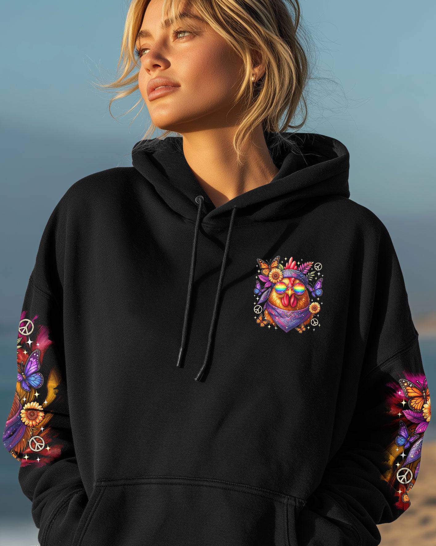 HIPPIE CHICK ALL OVER PRINT - TLTR3007253