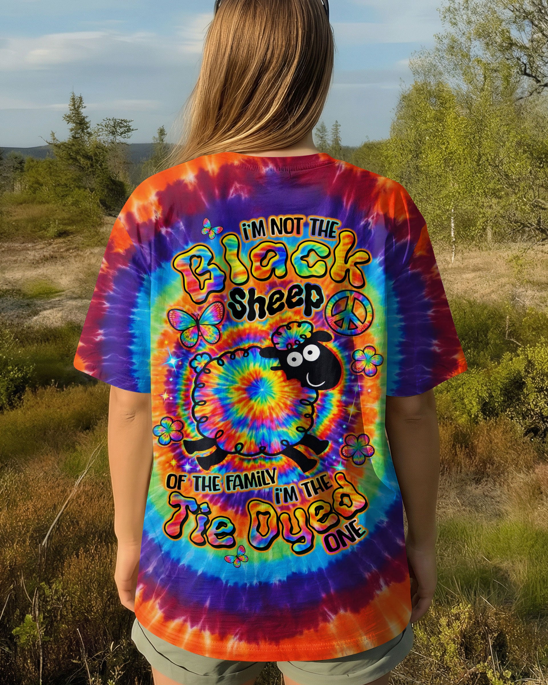 I'M NOT THE BLACK SHEEP SWIRL ALL OVER PRINT - TLTW2803262