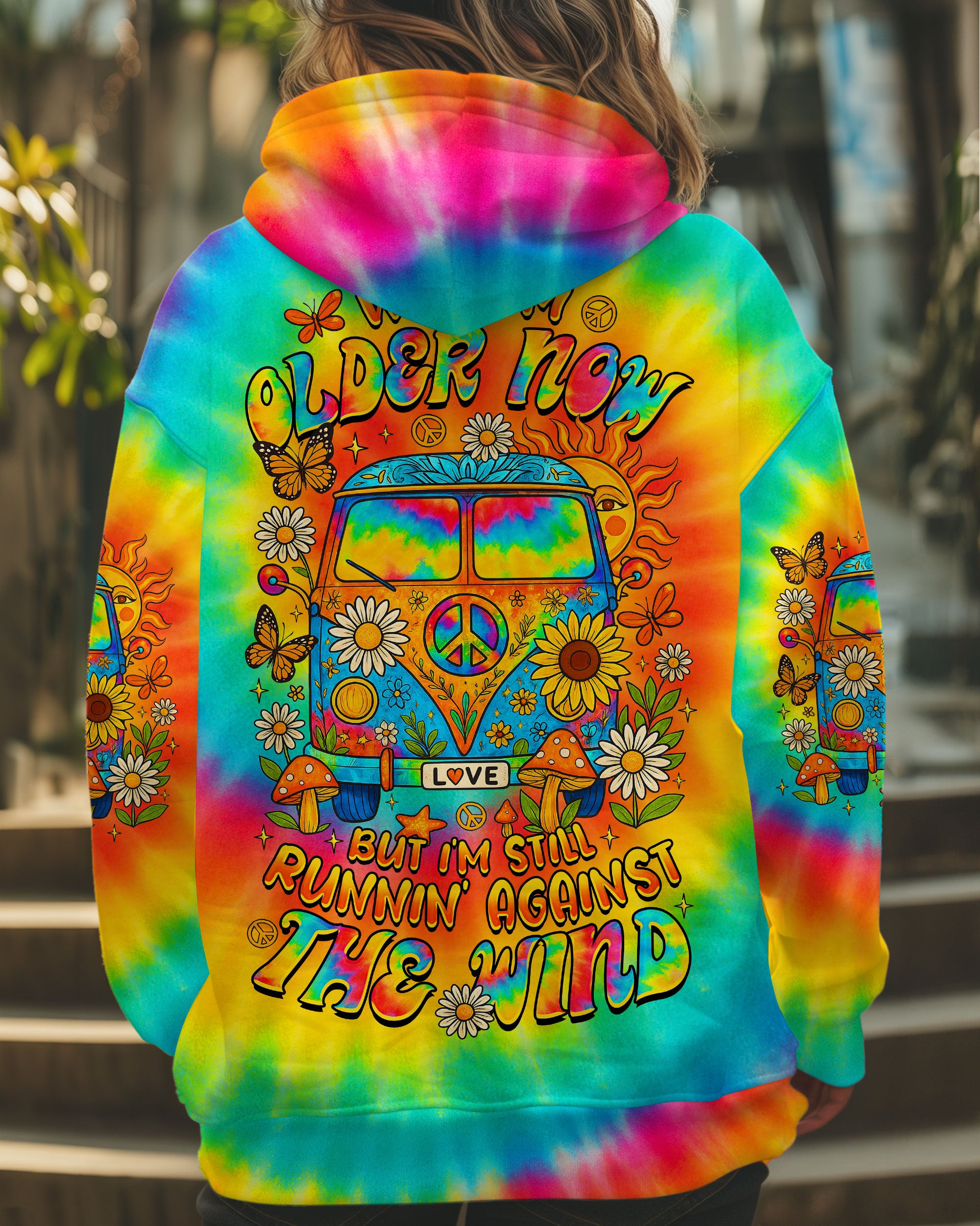 RUNNING AGAINST THE WIND BUS TIE DYE  ALL OVER PRINT - TLTR1007253