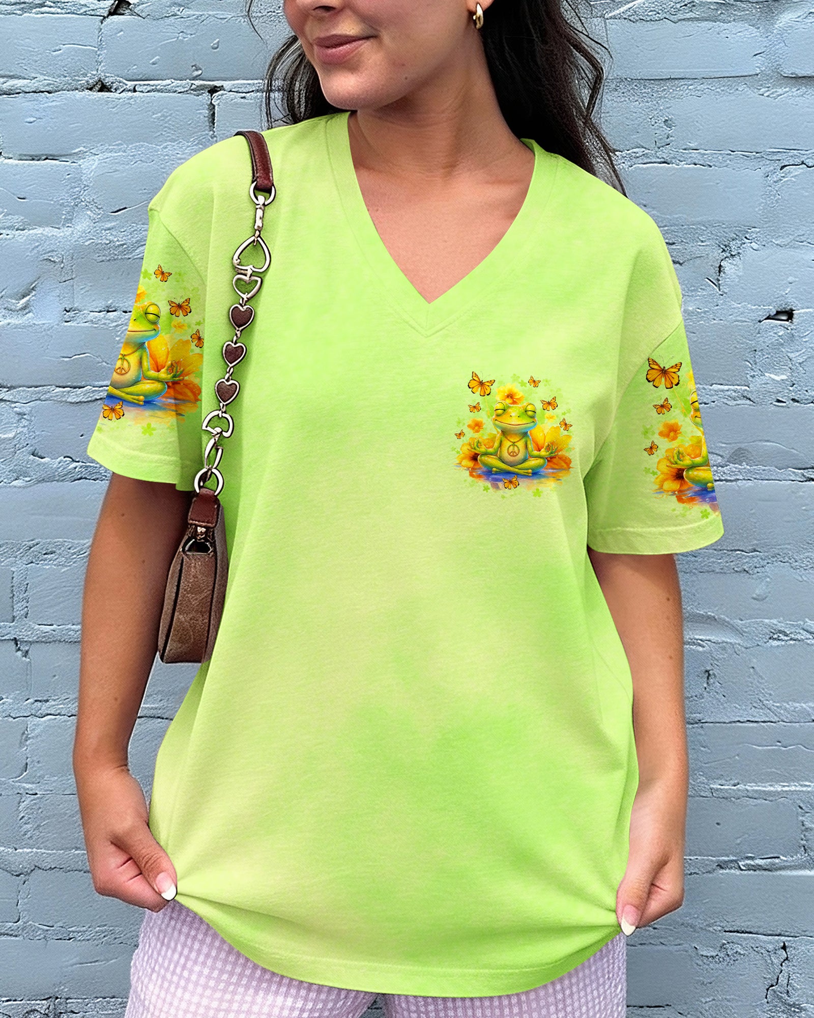 EVERYTHING IS FIGUREOUTABLE FROG ALL OVER PRINT  - TLNO1107261