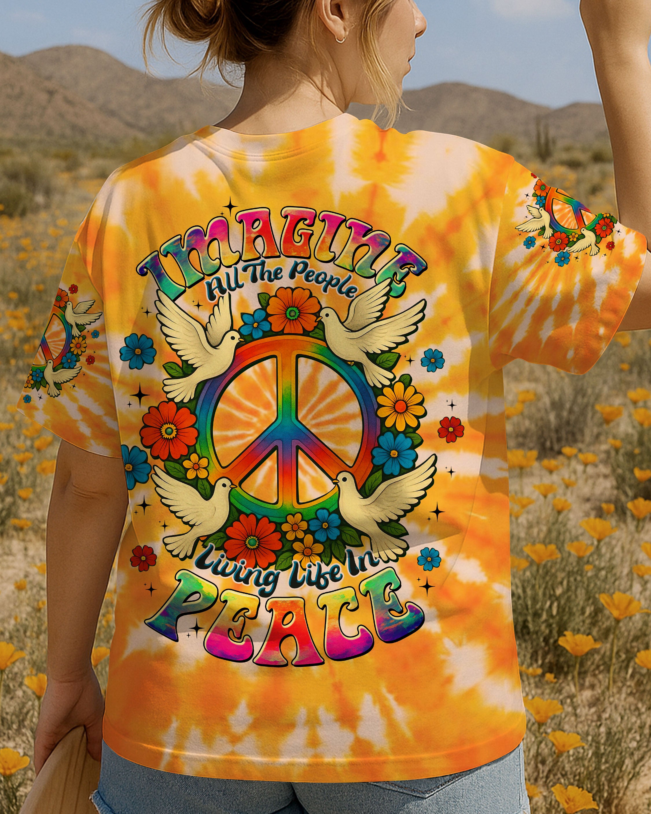 IMAGINE ALL THE PEOPLE LIVING LIFE IN PEACE ALL OVER PRINT - TLTW0606252