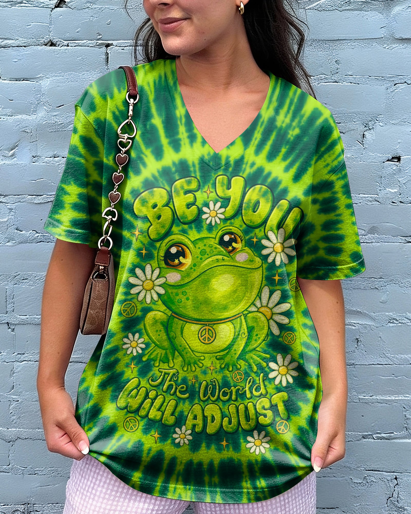 BE YOU HIPPIE FROG ALL OVER PRINT - RI0107262