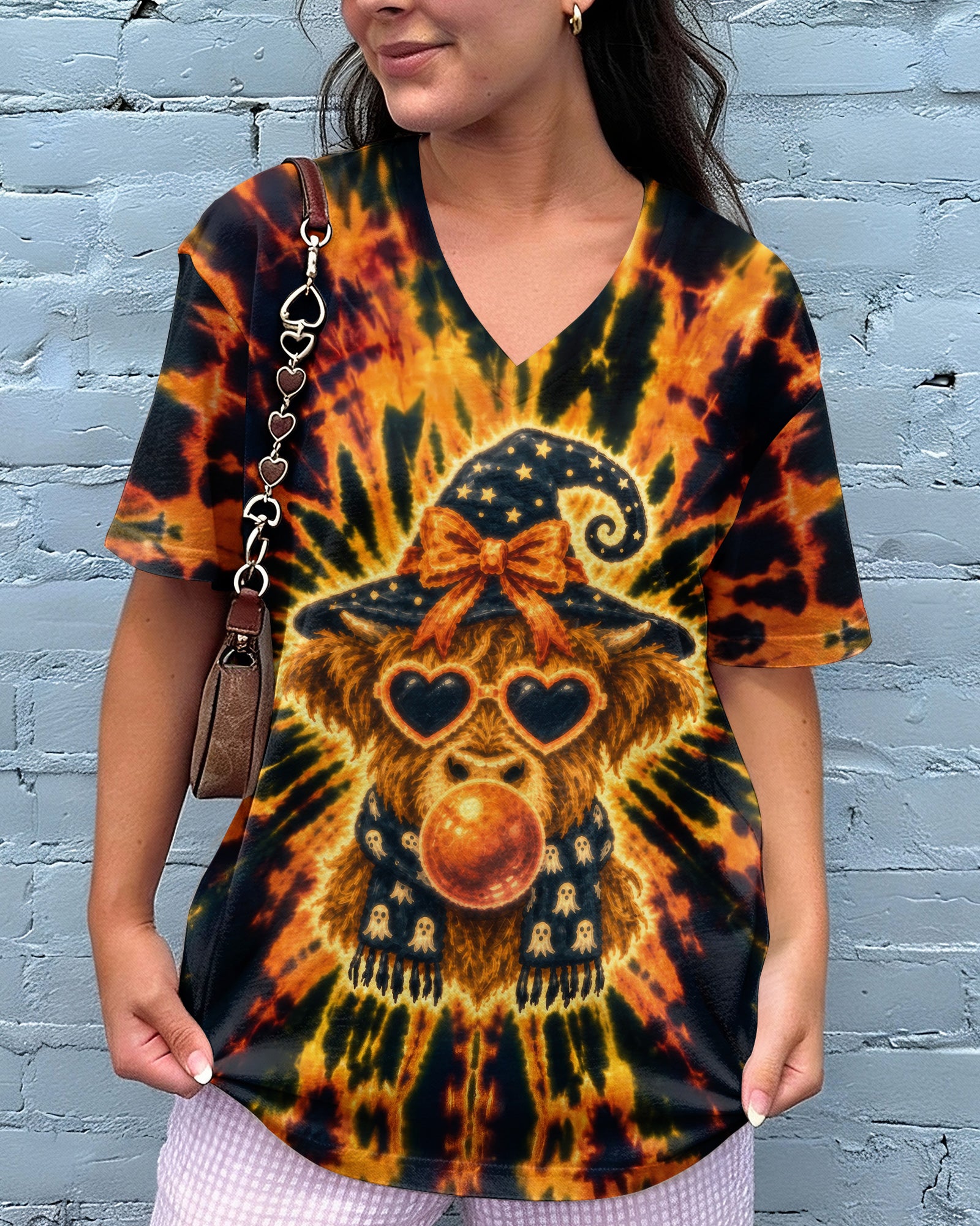 WITCHY HIGHLAND COW BUBBLEGUM ALL OVER PRINT – RI0807262