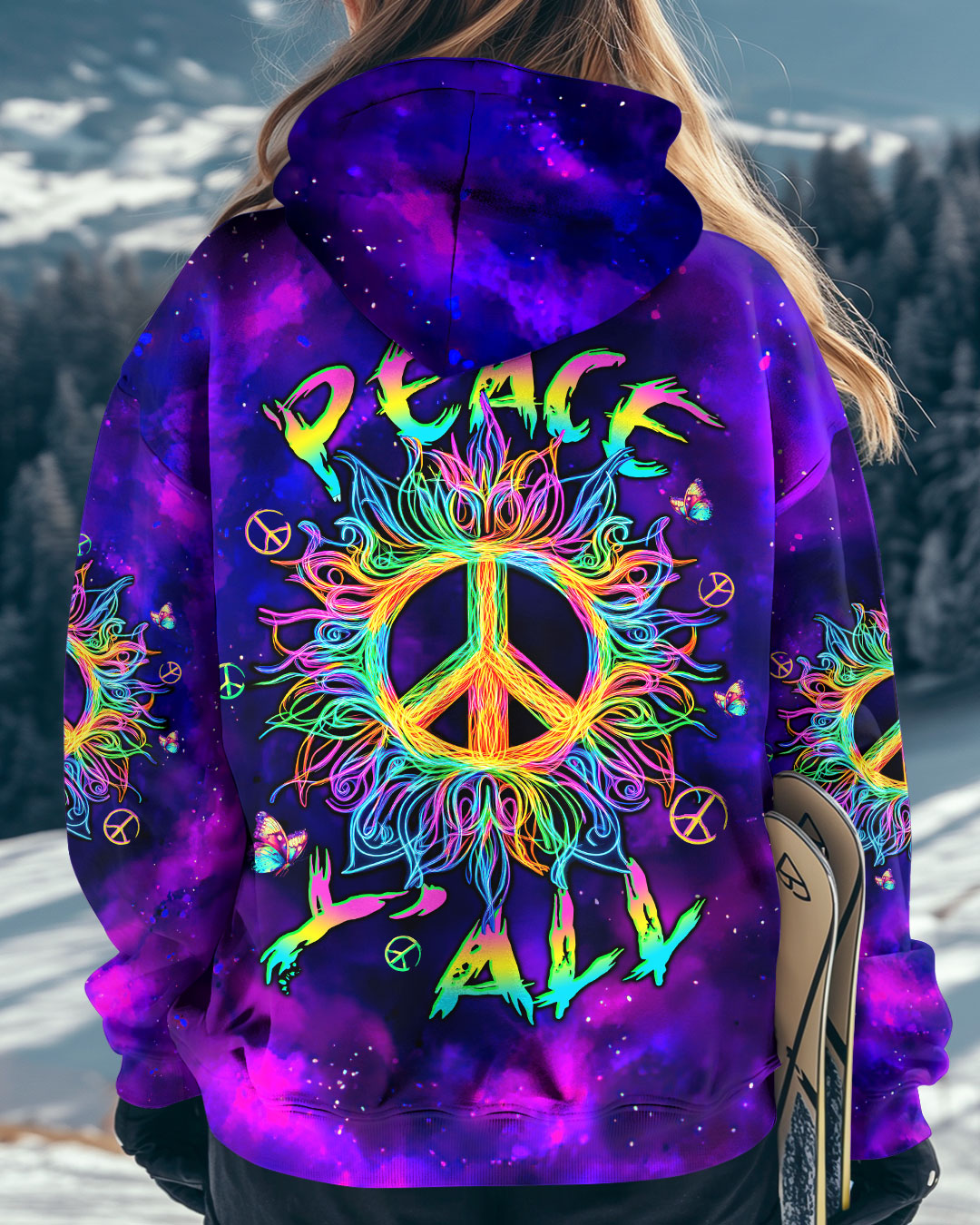PEACE Y'ALL COLORFUL ALL OVER PRINT - TLTW0611244