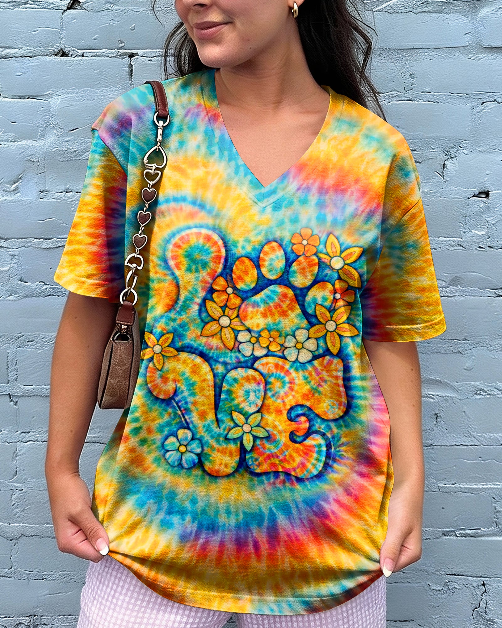 LOVE PAW PRINT SWIRL ALL OVER PRINT - TLHN2503252