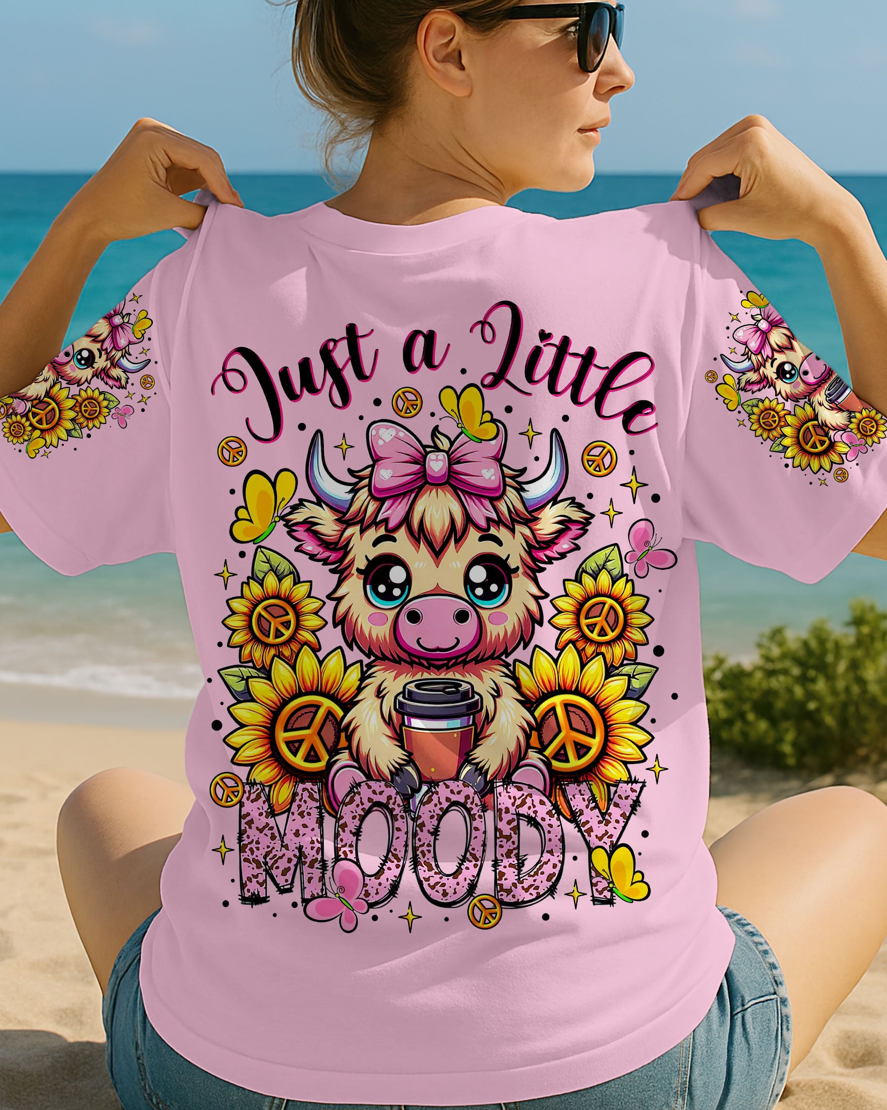 JUST A LITTLE MOODY COW  ALL OVER PRINT  - TLTR2307251