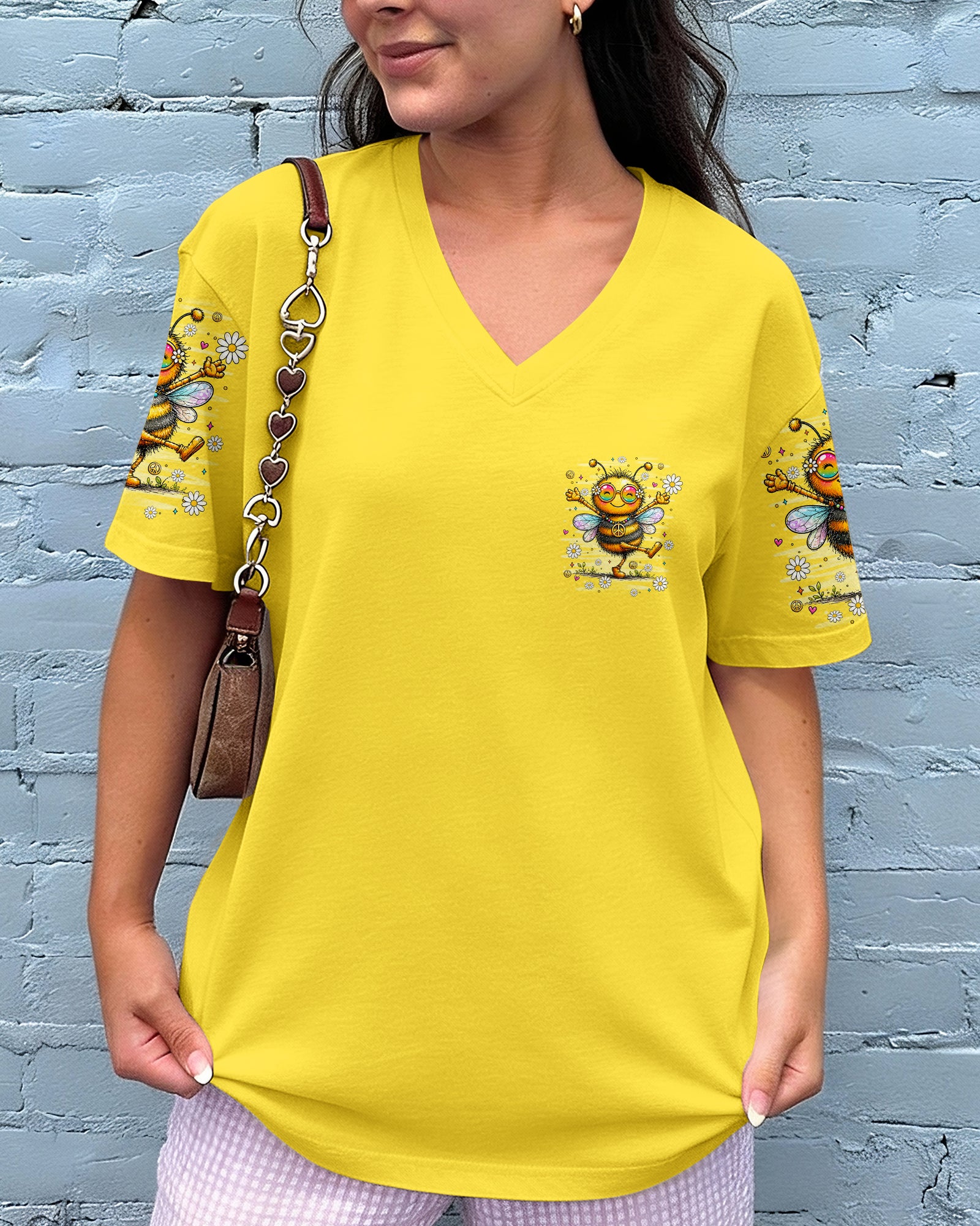 BE YOU THE WORLD WILL ADJUST BEE ALL OVER PRINT - TLHN2407261