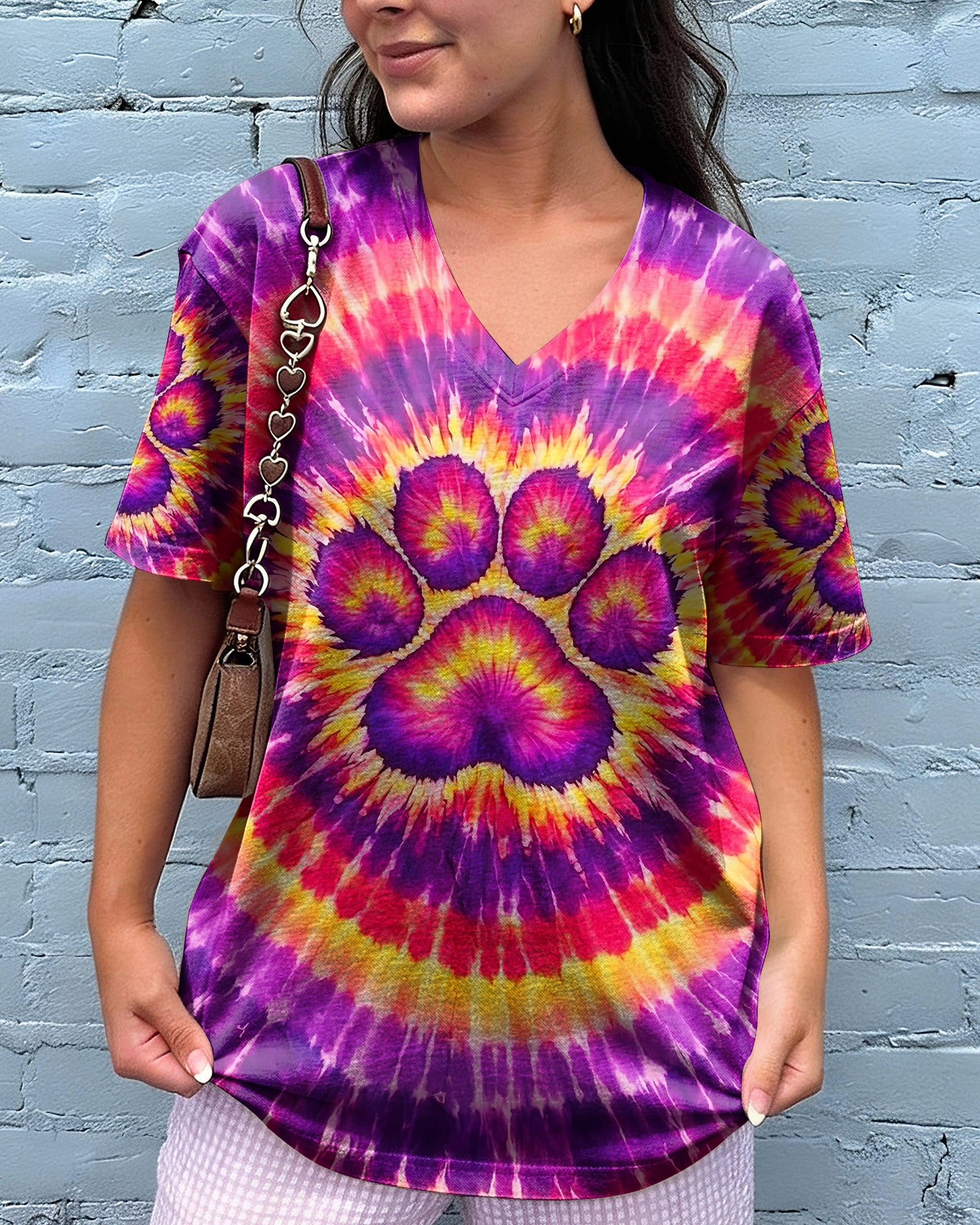 PAW PRINT SUNSET SWIRL ALL OVER PRINT - TLNT2602261