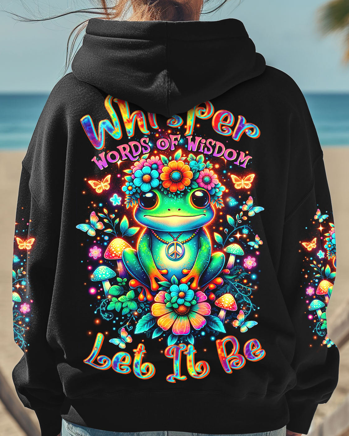 WHISPER WORDS OF WISDOM LET IT BE FROG ALL OVER PRINT  - TLTR2207251