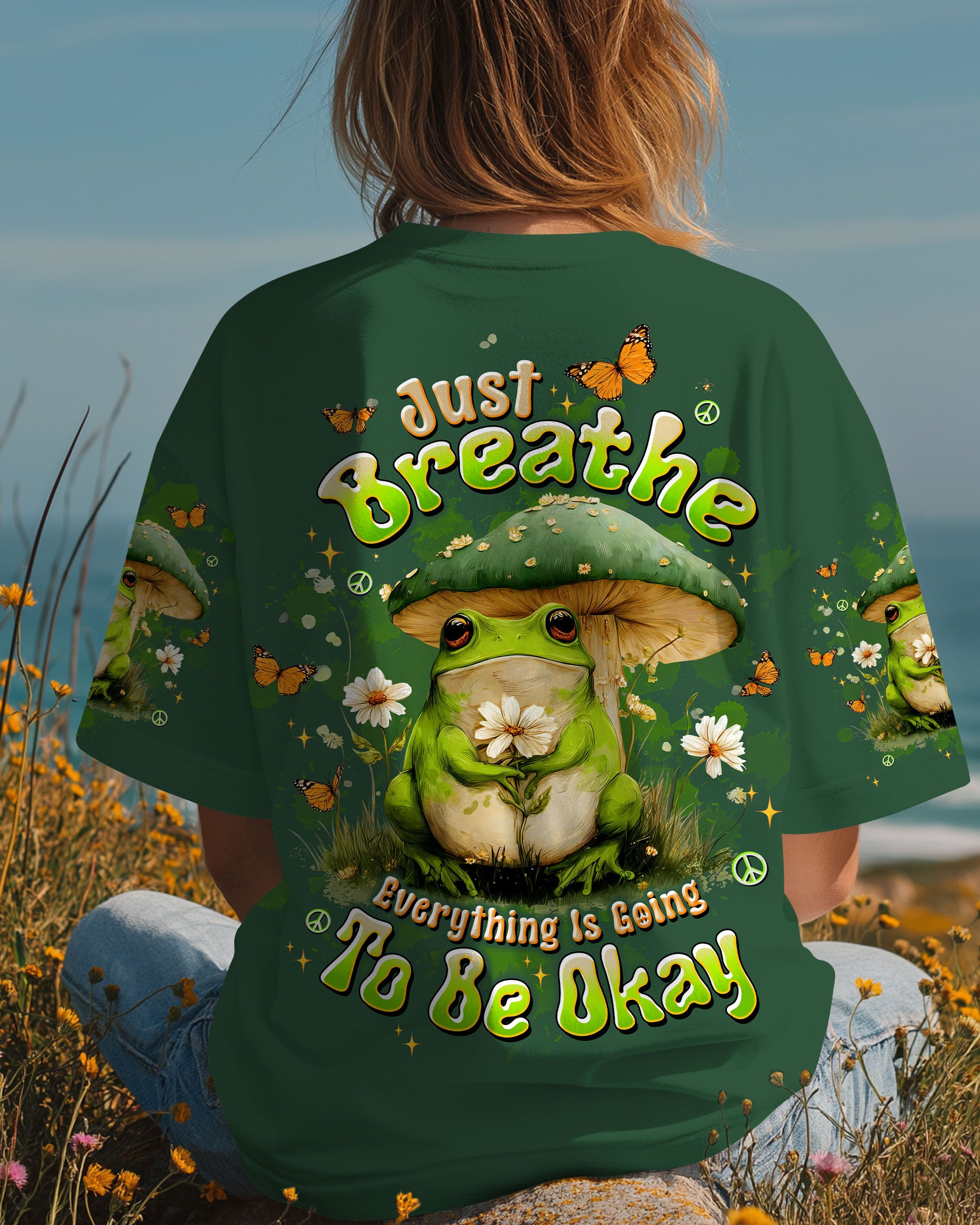 JUST BREATHE FROG  ALL OVER PRINT - TLTW2810252