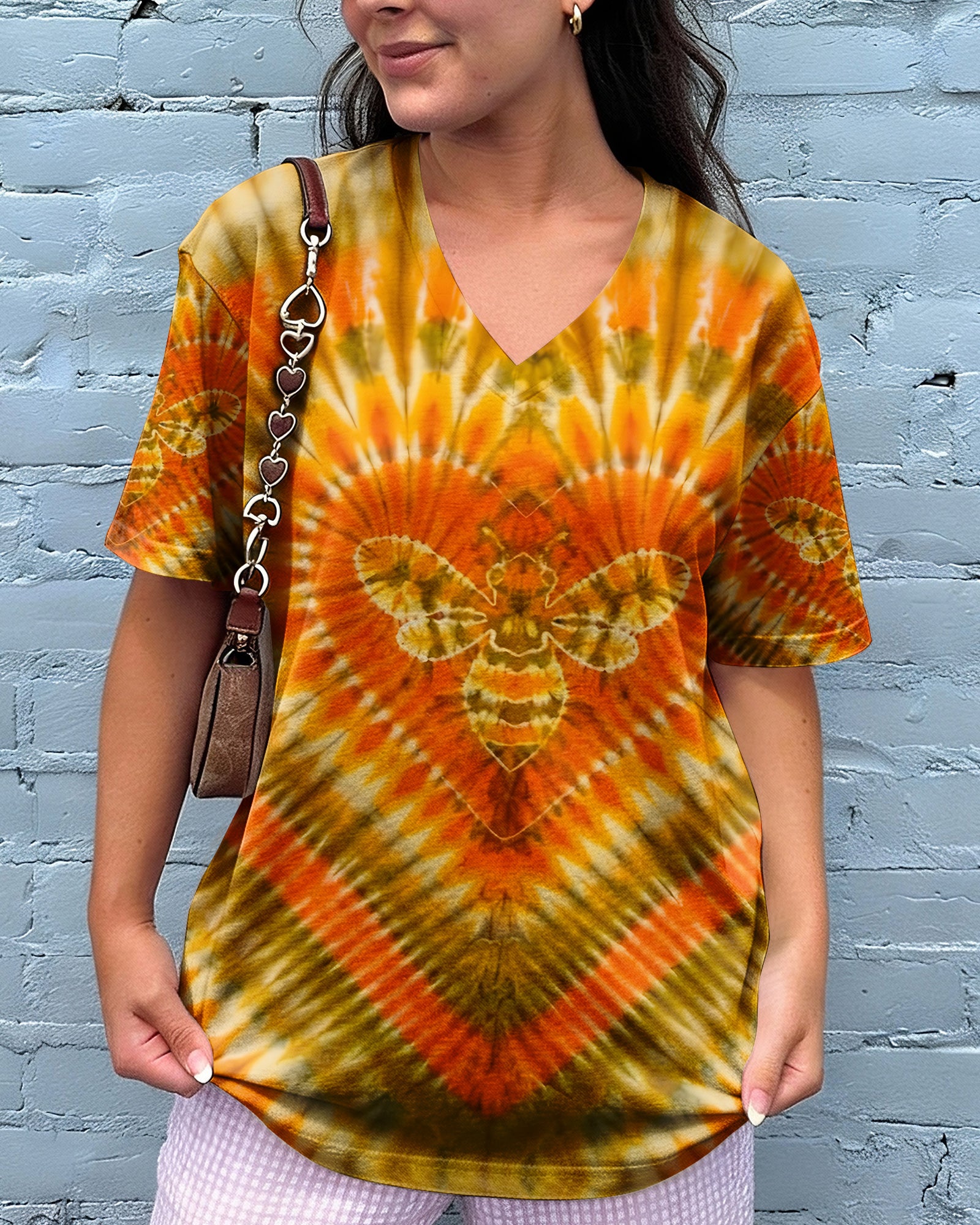 HONEY BEE HEART ALL OVER PRINT - TYQY1303262