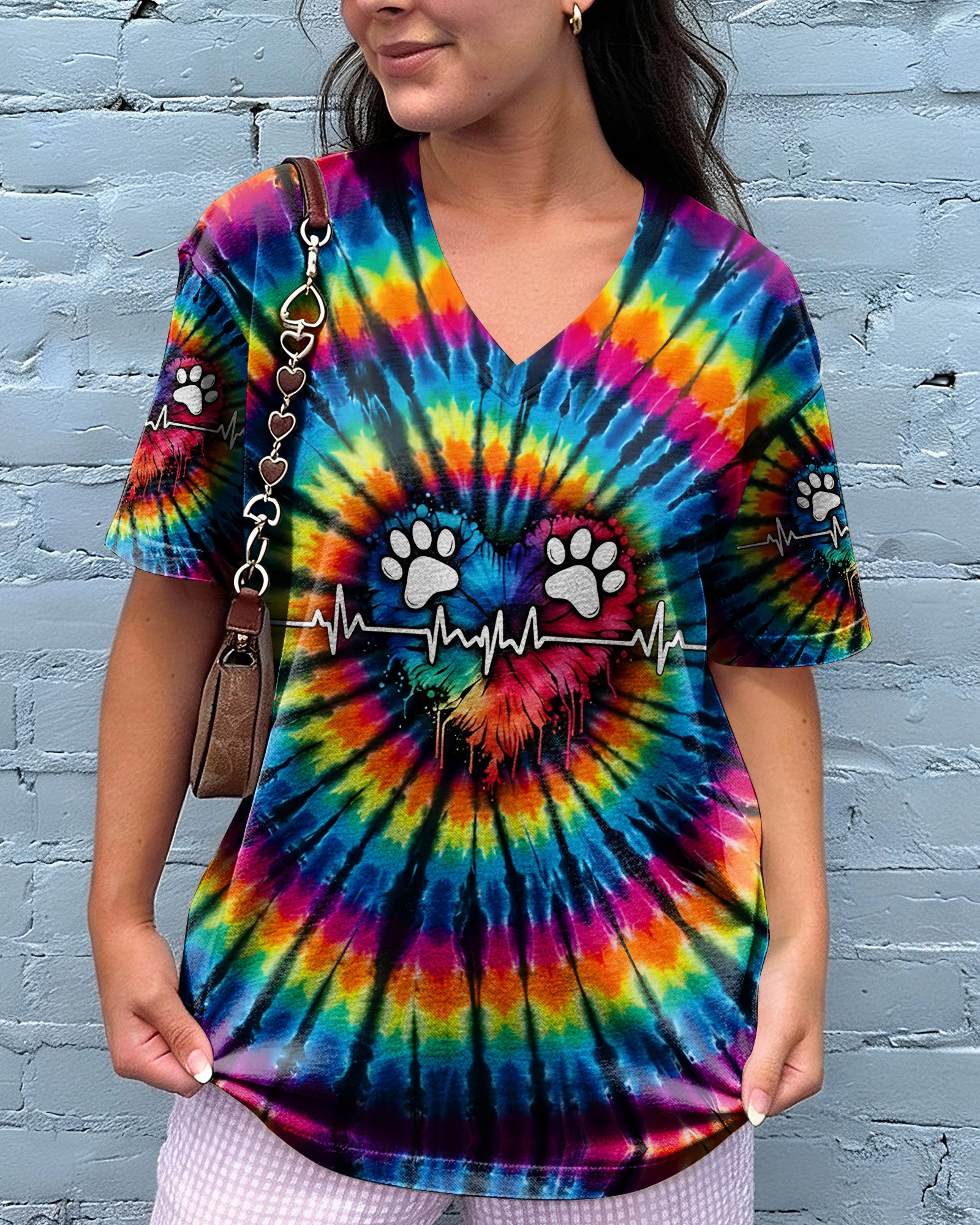 PAW HEARTBEAT COLORFUL ALL OVER PRINT - TYQY1302261