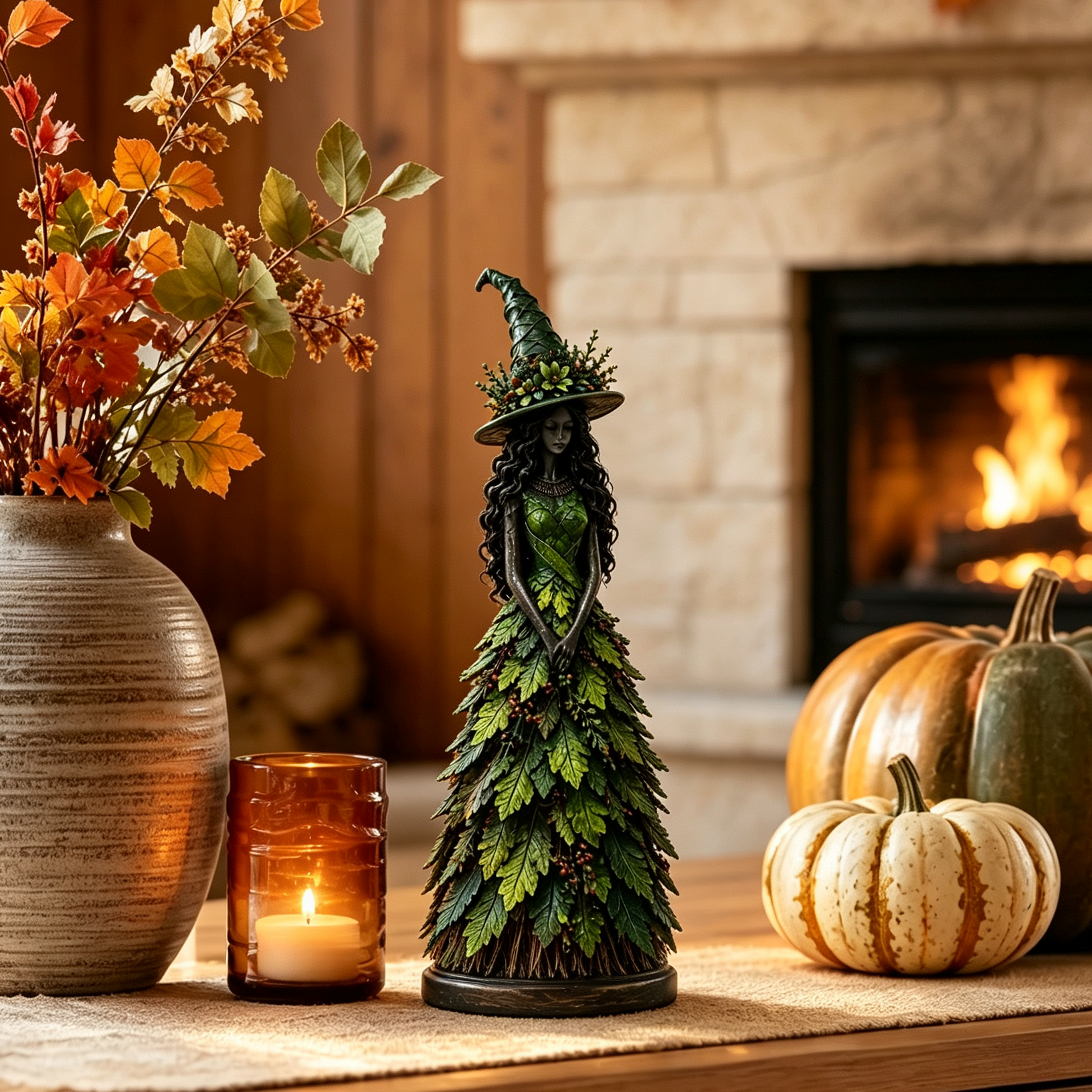 🔥LAST DAY 50% OFF - 🧙‍♀️Enchanted Autumn Witch Figurine (📦Buy 2 Free Shipping)