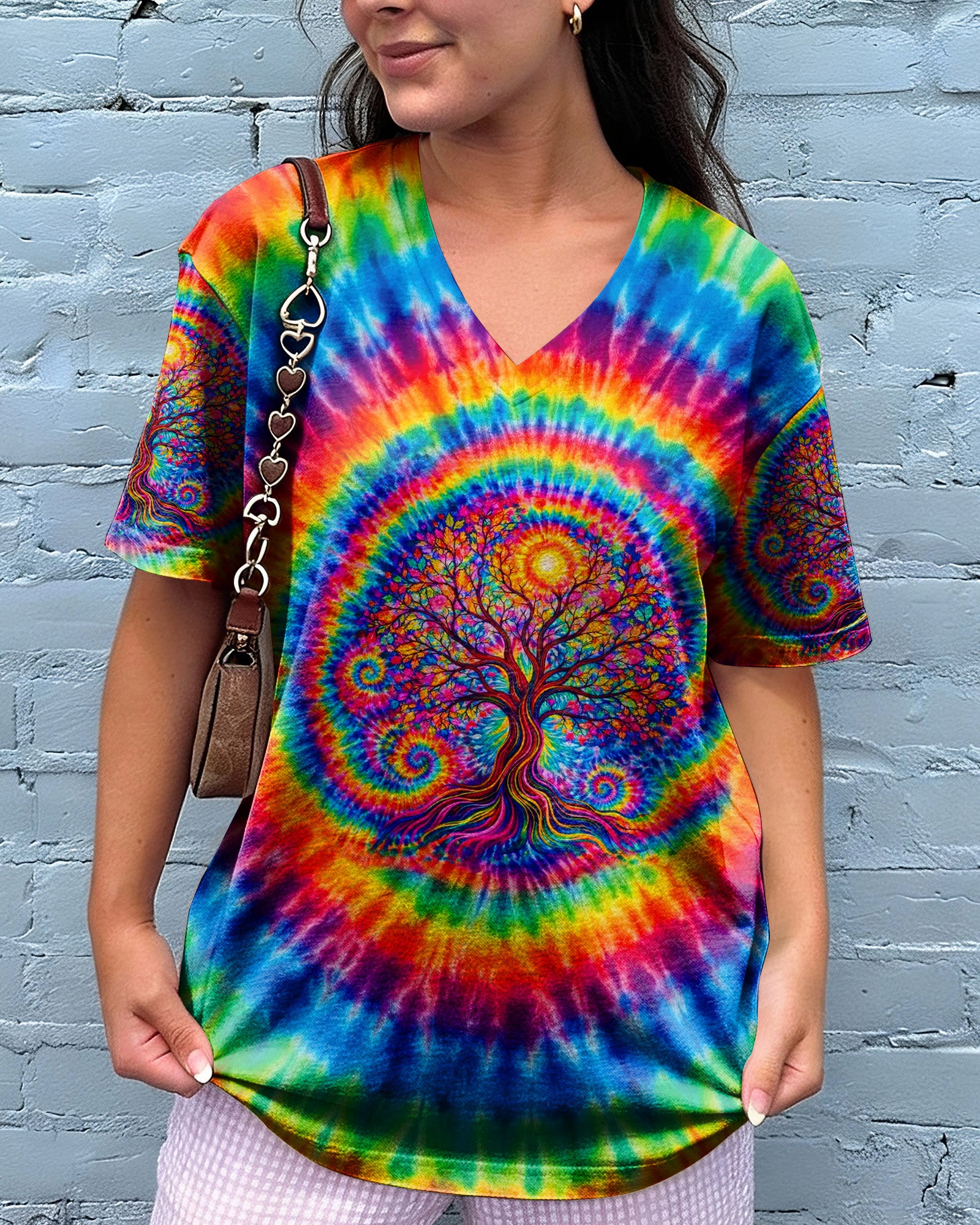 TREE LIFE COLORFUL SWIRL ALL OVER PRINT - TLTW2602262