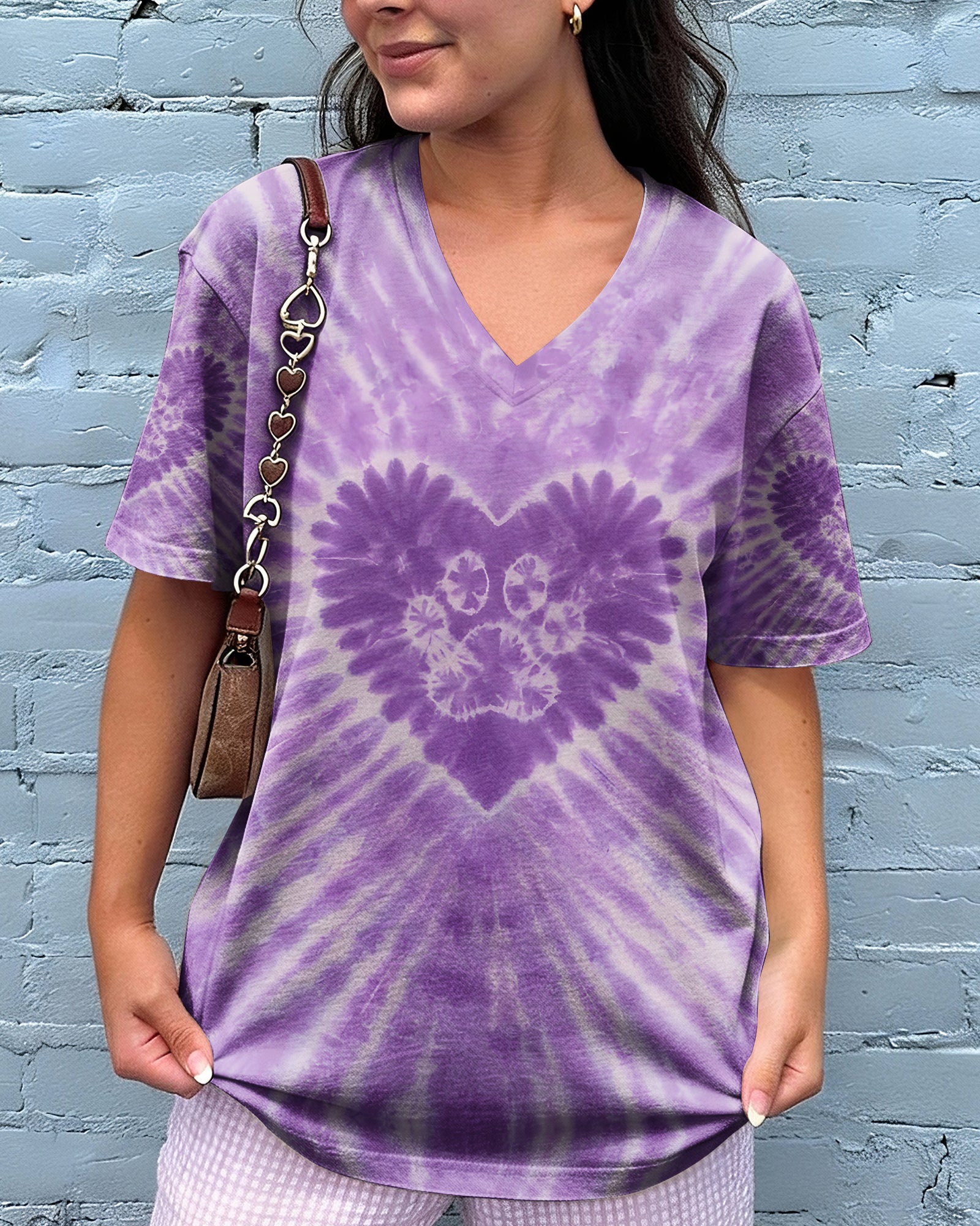 PURPLE PAW HEART ALL OVER PRINT - TYQY1003261
