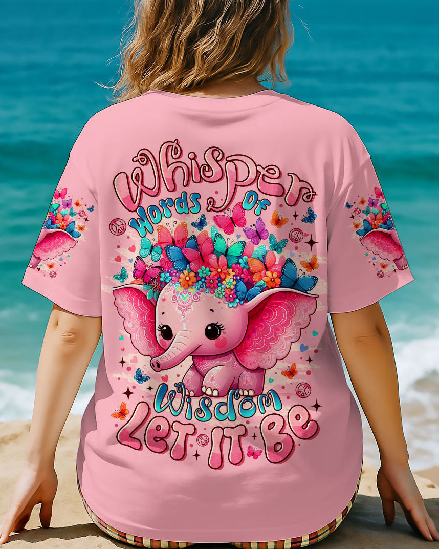 WHISPER WORDS OF WISDOM LET IT BE ELEPHANT ALL OVER PRINT  - TLTR2407251