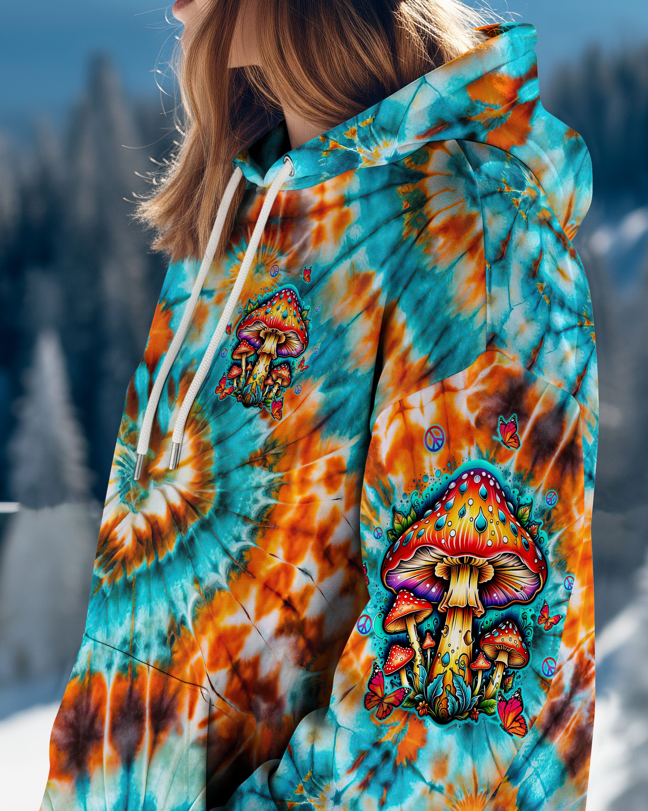 EAT MUSHROOMS SEE THE UNIVERSE TIE DYE ALL OVER PRINT - TLTW2110252